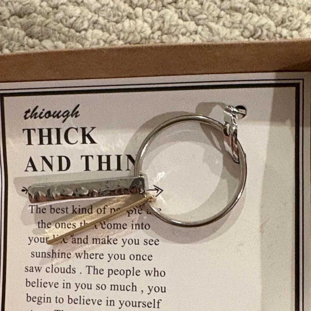 Silver Inspirational Keychain